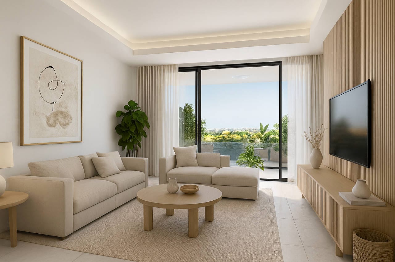 1520-Living-room-2 Modern 2 Bedroom Apartment in Livadia