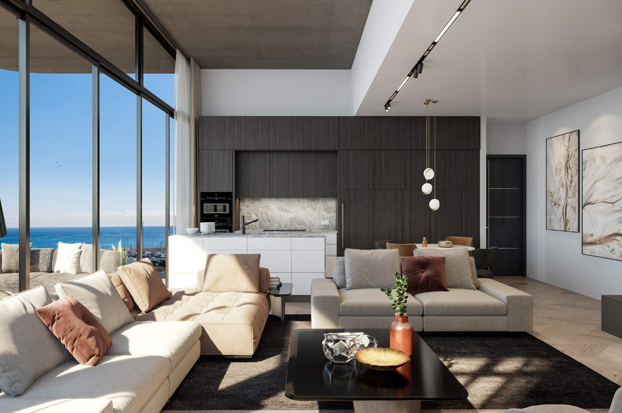 1574-12 Exclusive Top Floor Apartment With Sea Views