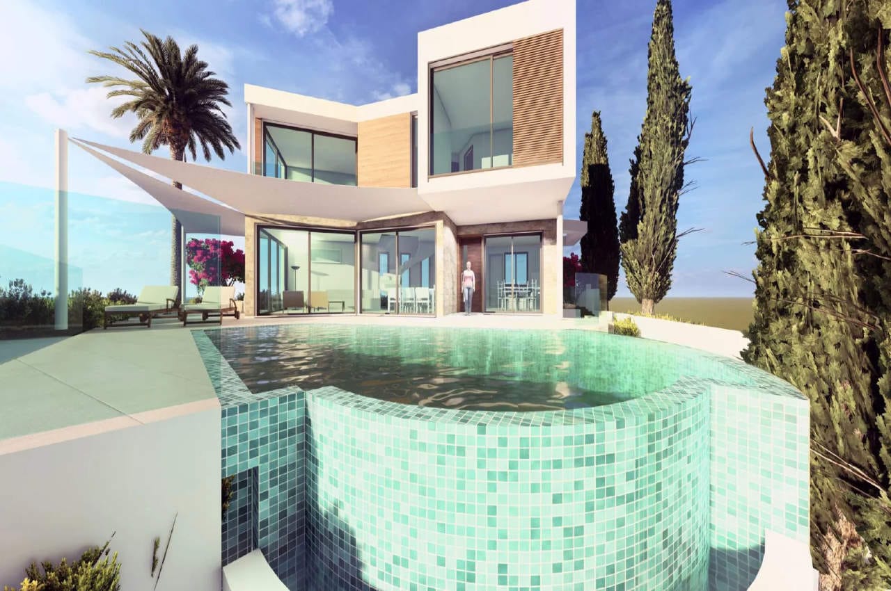 4 Bedroom Beachfront Villa | Chlorakas, Paphos