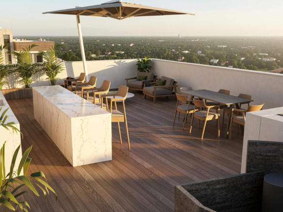 Penthouse with roof garden