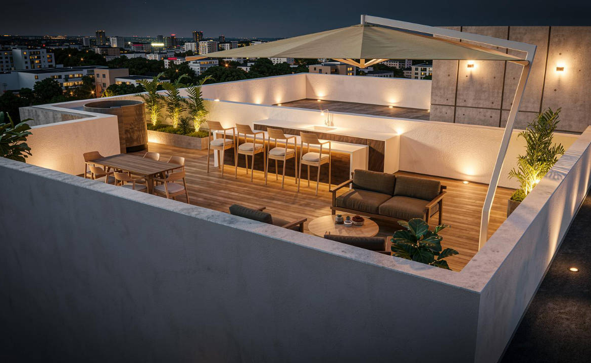 Spacious Penthouse with Roof Garden