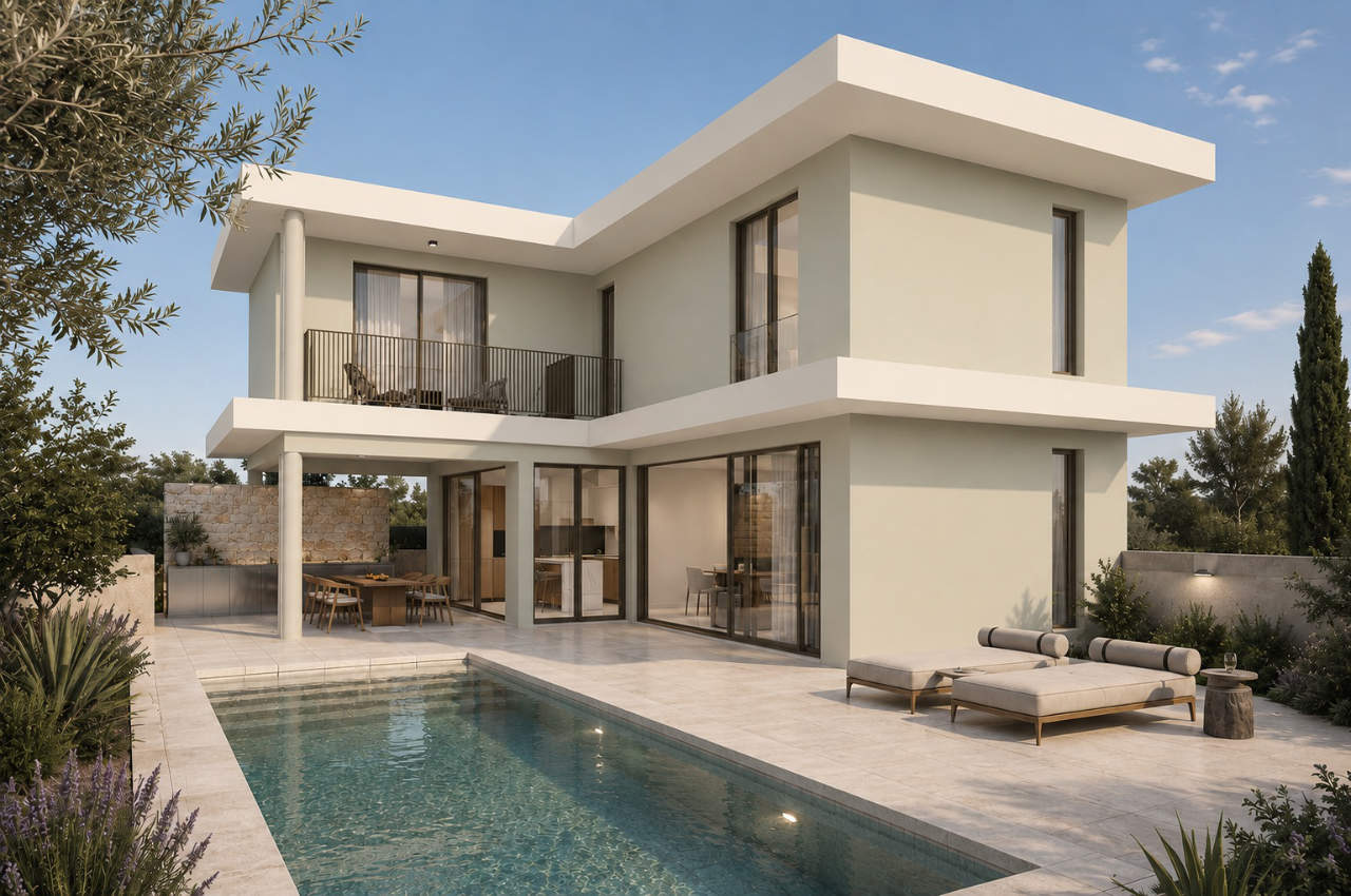 1667-3 Modern 3 Bedroom Villa | Pervolia, Larnaca
